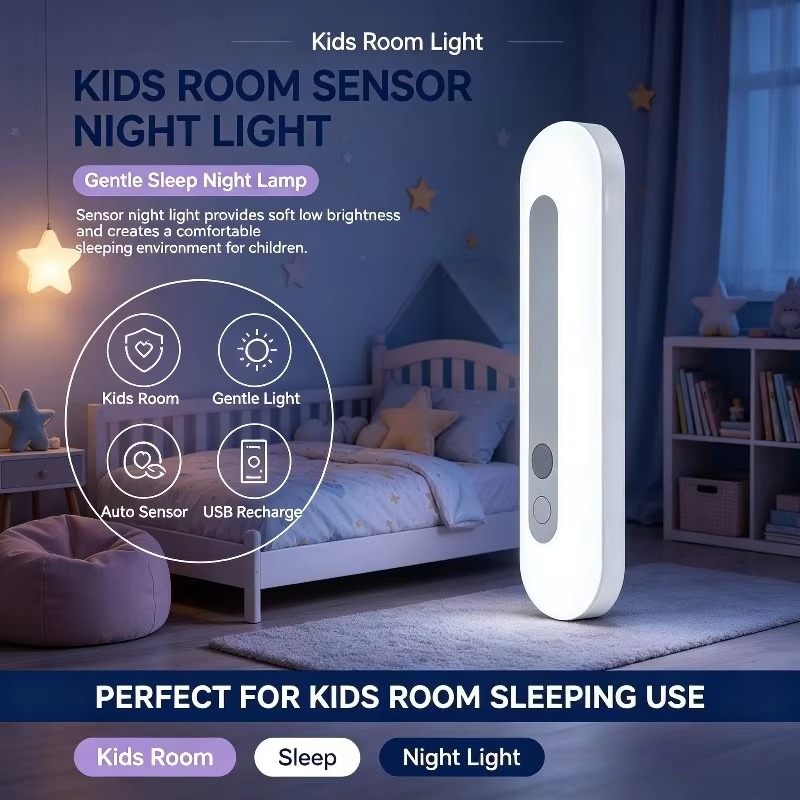 Baby Nursery Wall Lights - Lámpara de pared con sensor inteligente,