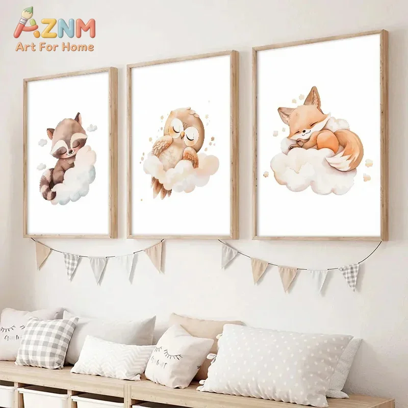 AZNM, cuadro en lienzo con mot - Baby Nursery Frames reseña y precio