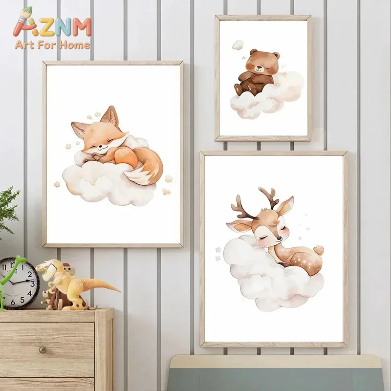 AZNM, cuadro en lienzo con mot - Baby Nursery Frames reseña y precio
