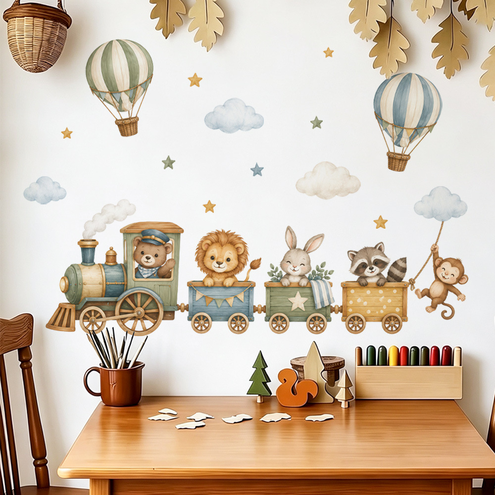 Pegatinas de pared con animale - Baby Nursery Decor Girl reseña y precio